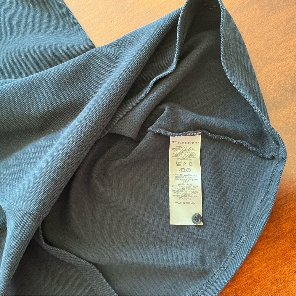 Burberry Brit Black Novacheck Collar Polo Shirt - Picture 7 of 11